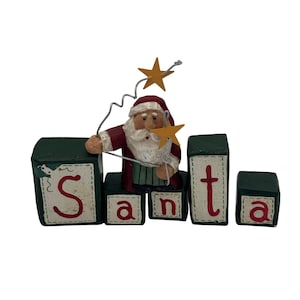 Santa Block Set By Midwest Of Cannon Falls