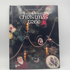 Leisure Arts Christmas Tree Cross-Stitch Book 1992 Hardcover