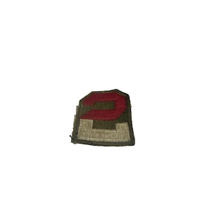 US 2ND Army WWII Shoulder Patch  Unit Uniform Insignia Block 2  Vintage
