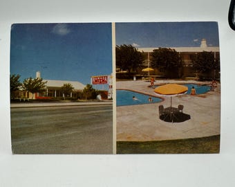 Ramada Inn Postcard Featuring Exterior & Poolside Views Fort Stockton Texas