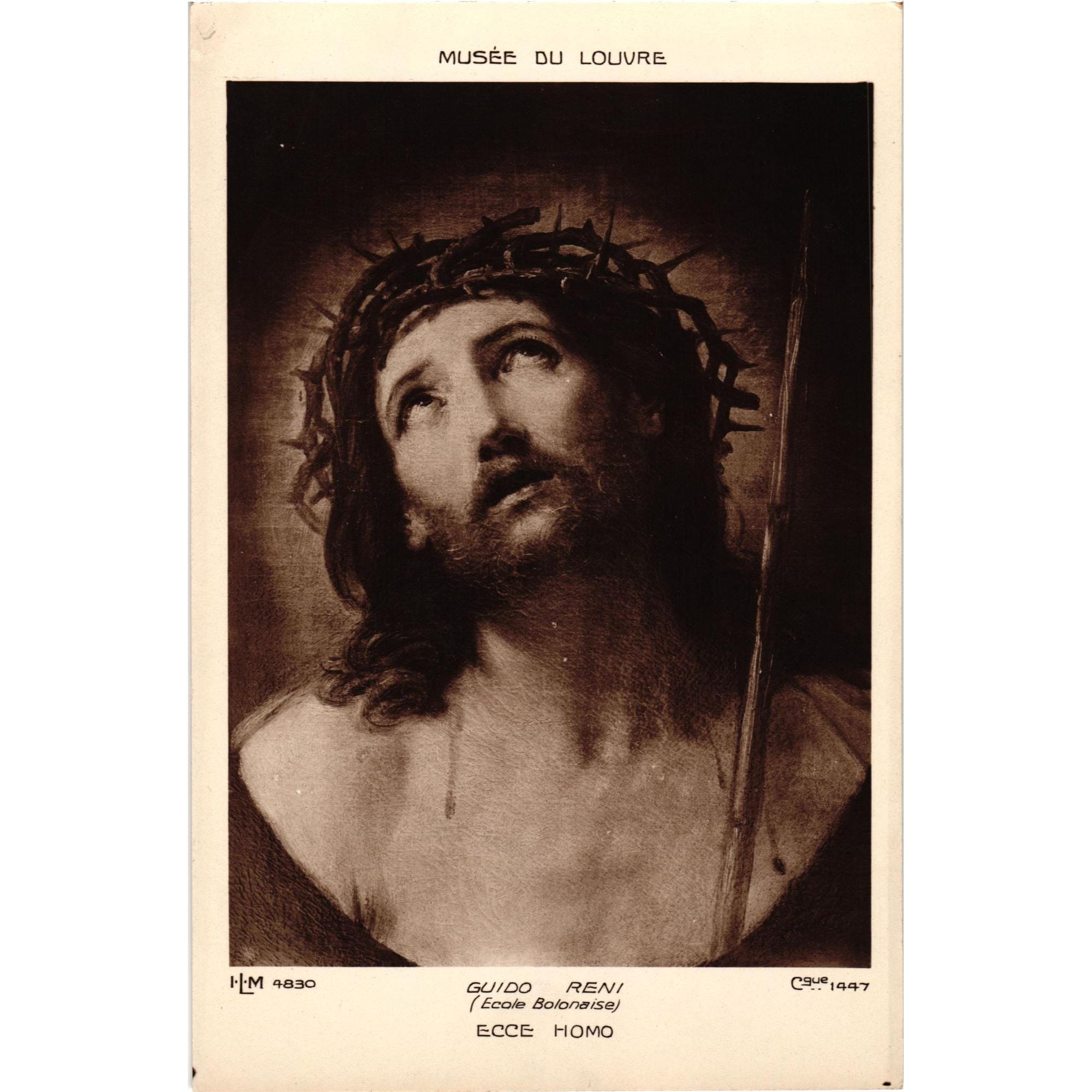 グイド・レニ ルーヴル美術館ヴィンテージ ポストカード Ecce Homo