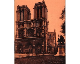 Notre Dame Paris Vintage Postcard Editions Art Patras Les Belles Choses De France