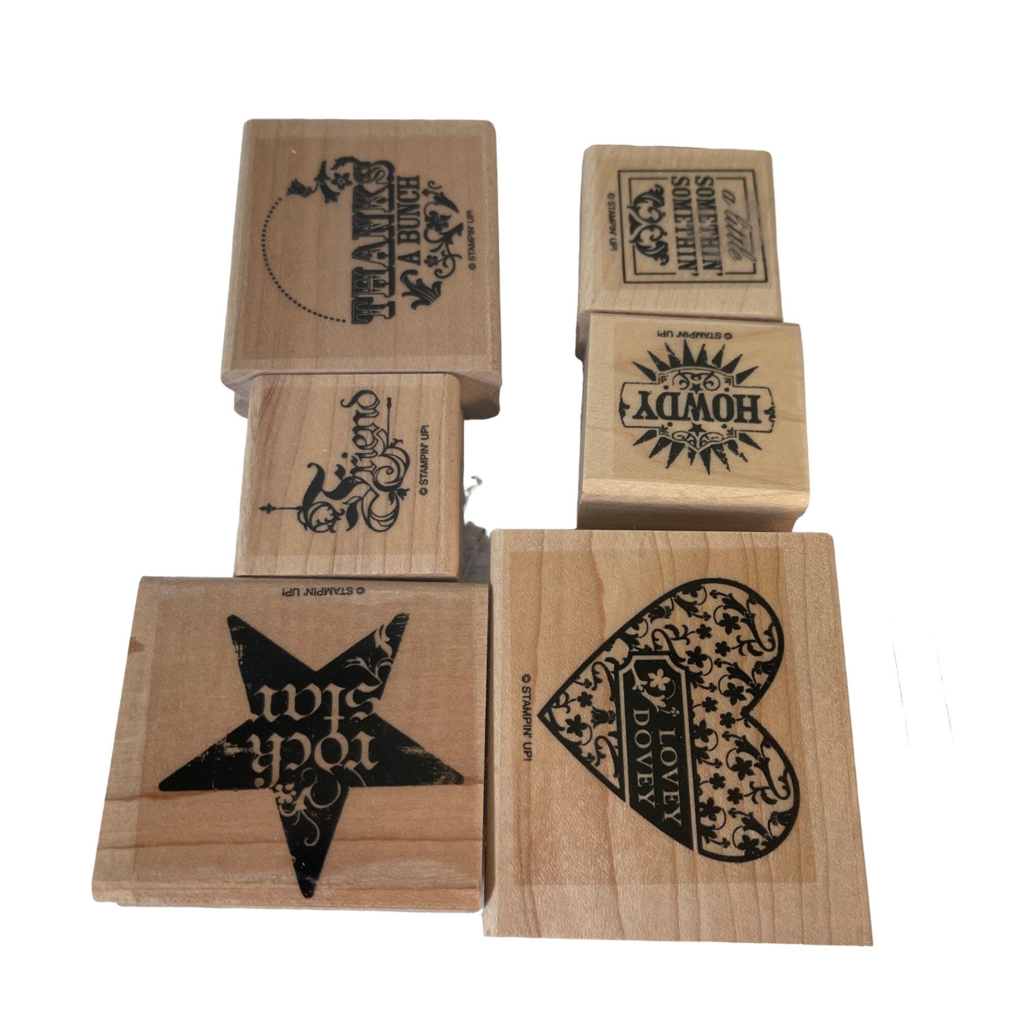 Stampin up A Little Somethin Rubber Stamp Set Wood Mounted - Etsy