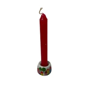 Porte-bougie miniature ouest-allemand au design amusant - Modèle mini maison
