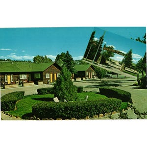 Cedar Mountain Lodge Cody Wyoming Motel Real Photo Postcard  Vintage Unused