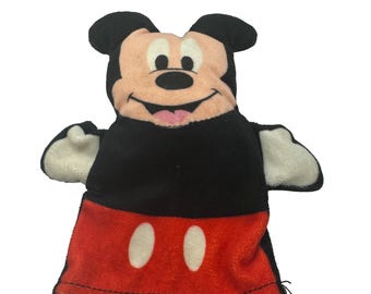 Marioneta de mano vintage de Mickey Mouse