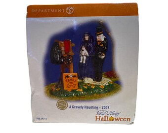 Halloween Figurine Department 56 Ceramic Graveyard Photography Scene 2007
