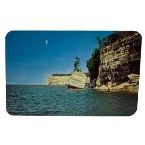 1951 L.L. Cook Carte postale de Pictured Rocks Michigan Munising Upper Peninsula