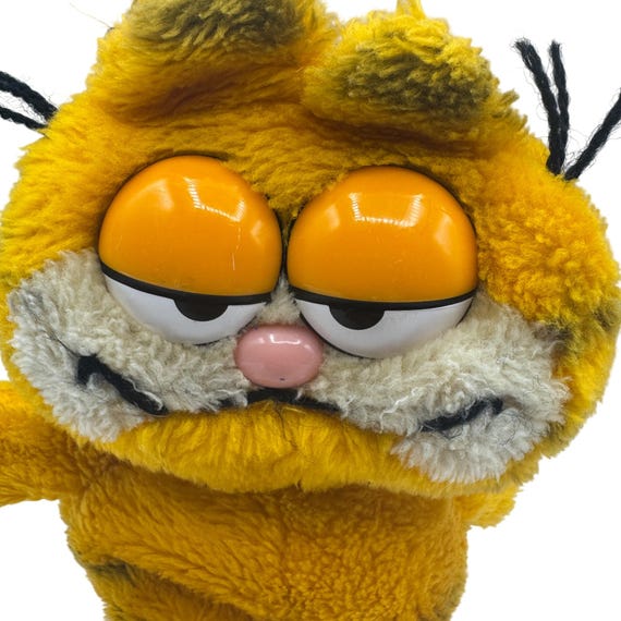 Vintage Garfield Plush Stuffed Animal With Plastic Eyes9 in Jim