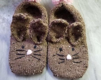 Patrón de tejido: pantuflas Bunny Love
