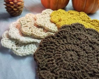 Helen's Crochet Coaster Pattern - Beginner Crochet Pattern - Crochet Coaster Set