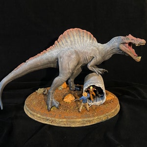Spinosaurus diorama - Jurassic World 1/14 scale total height 40cm collectible