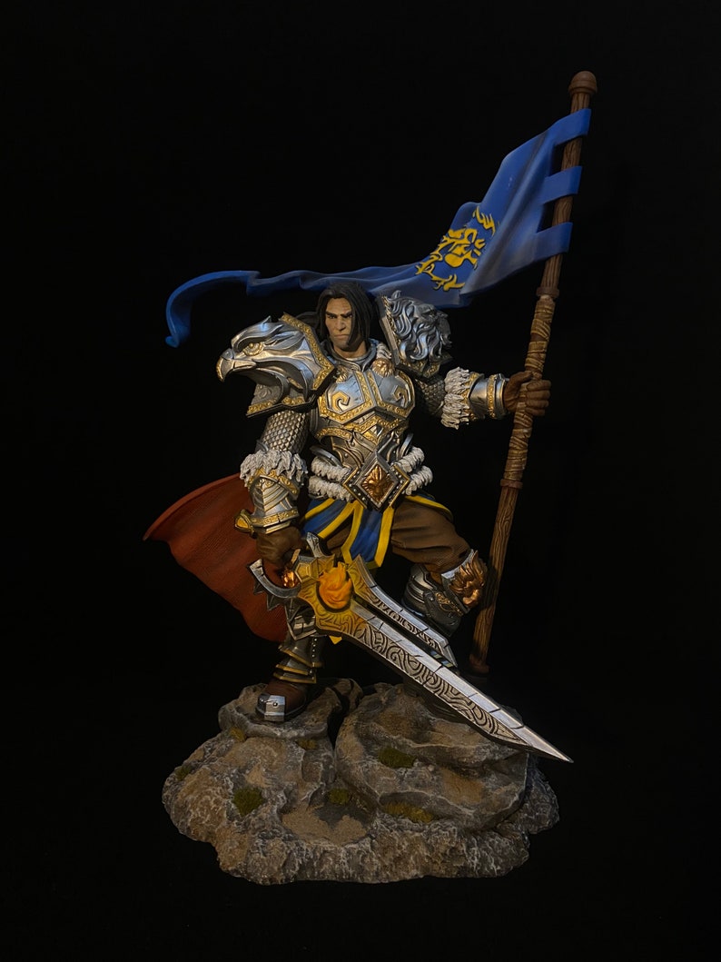 Warcraft Varian Wrynn statue 1/8 Scale Total38cm collectible image 10