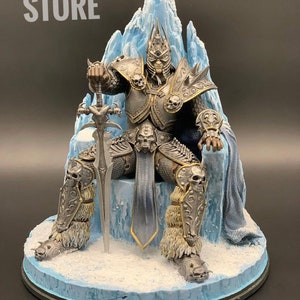 Lich King Arthas statue - World of Warcraft Collectible