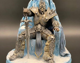 Lich King Arthas statue - World of Warcraft Collectible