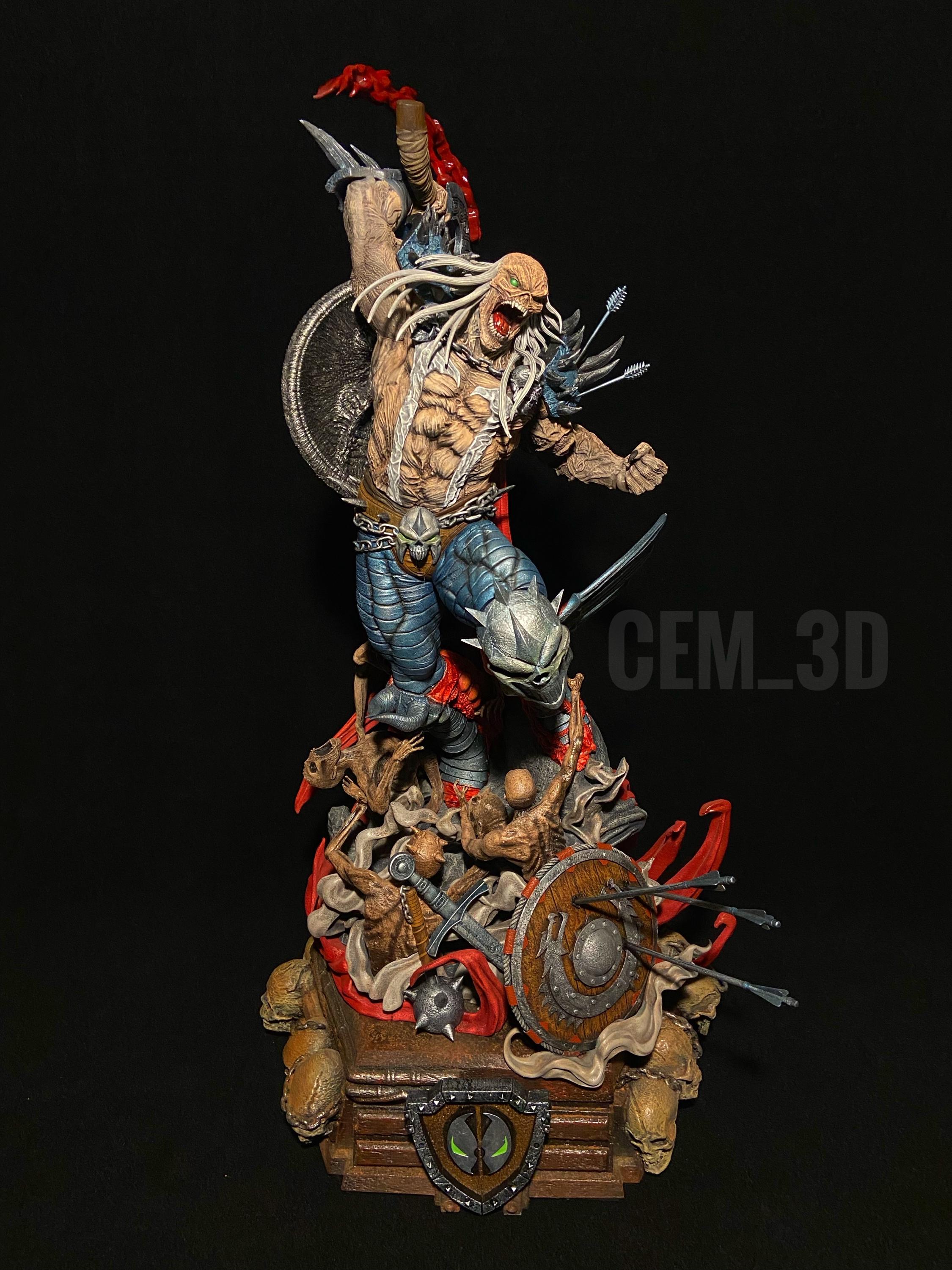 1/6 Dark Ages Spawn Resin Statue (60cm Total) - Spawn Comic Book