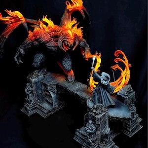 1/11 Gandalf Balrog Diorama Lord of the Rİng collectible