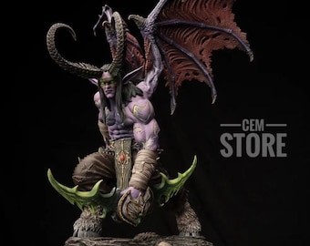 İllidan Stormrage statue - World of Warcraft Collectible