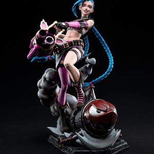 1/5 Jinx resin statue League of Legends collectible