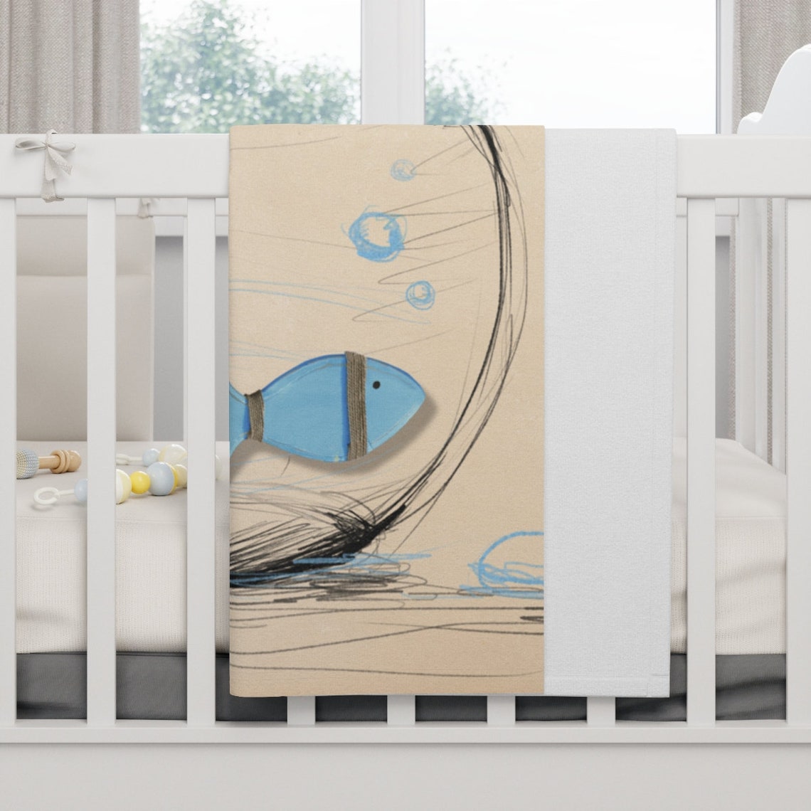 Blanket Soft Fleece Aquarium Fish Throws Etsy