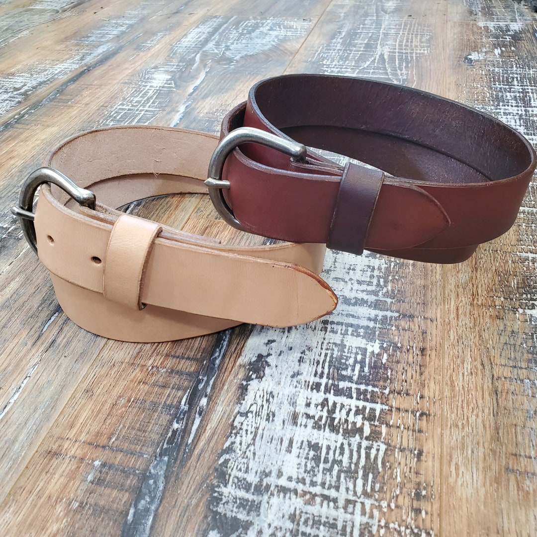 Everyday Leather Belt Minimalist Belt Etsy