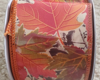 Fall Ribbon for Wreaths, Wired Ribbon for Bows, Thanksgiving Decor, Pumpkin Ribbon, Fall Wreath Supplies
