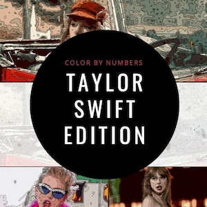 Taylor Swift Color by Numbers - Etsy