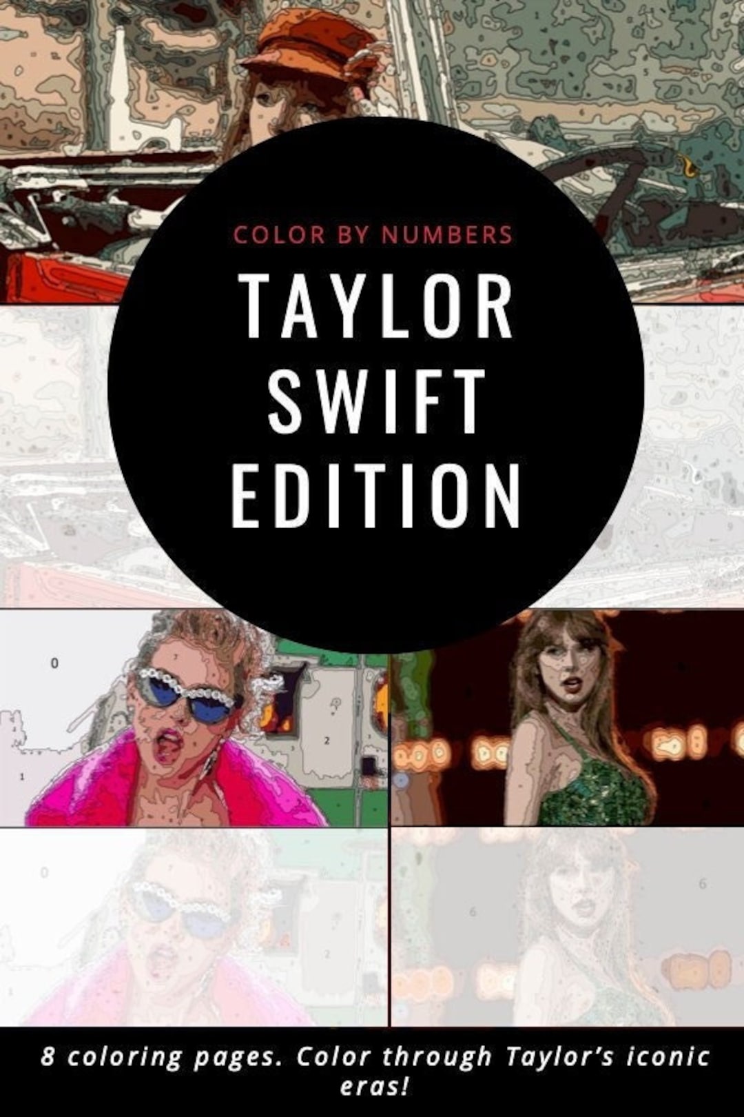 Taylor Swift Color by Numbers - Etsy