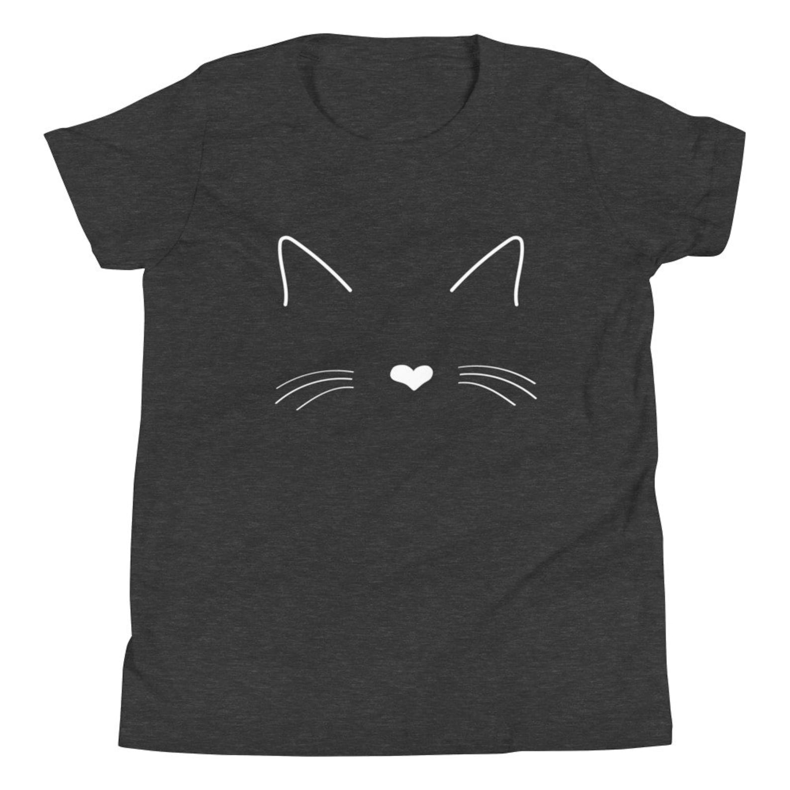 Cat Face Shirt for Kids Cat T Shirt Gift for Cat Lover for Etsy UK