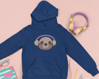 Pink Sloth Hoodie - Etsy New Zealand