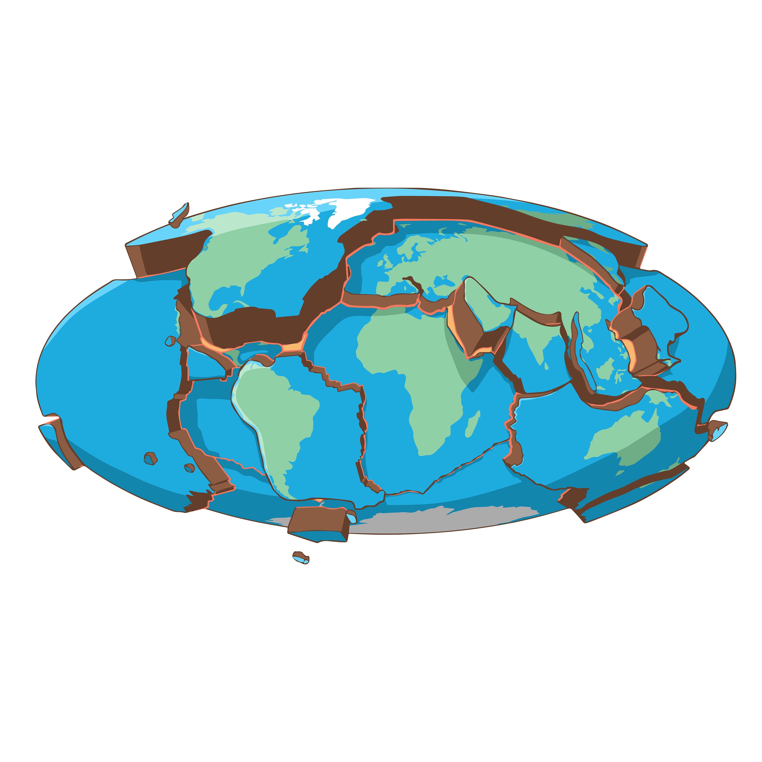 Autocollants de plaque tectonique Etsy