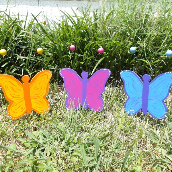 Outdoor Butterfly Decorations Yard Stakes