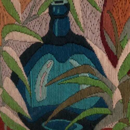 Mid shops century French wool work depicting Demi John