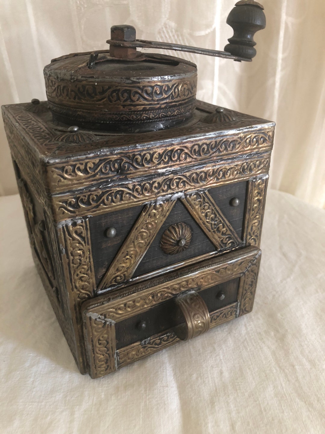 Moroccan Antique / Vintage Coffee Grinder / Middle East / Arabic