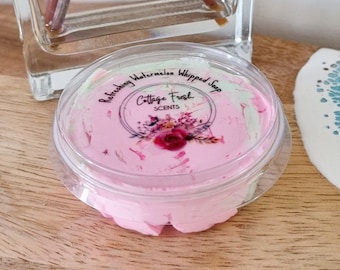 Refreshing Watermelon Scented Whipped Soap with Skin Nourishing Ingredients: (30g Sample Pot)