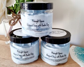 Midnight Opium Scented Whipped Soap with Skin Nourishing Ingredients (100g Pot)
