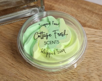 Tropical Twist Scented Whipped Soap with Skin Nourishing Ingredients: (30g Sample Pot)