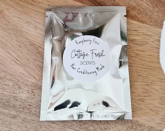 Raspberry Fizz Scented, Hair Conditioning Mask, Sample Sachet, Hair Conditioner,