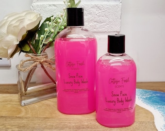 Luxury Body Wash and Shower Gel: Snow Pixie Scented, Vegan Friendly and Cruelty Free
