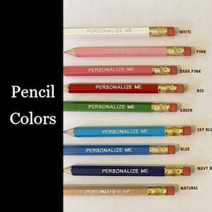 Set of 25 Baby Shower Favors Bridal Shower Favors Mini Golf Pencils Personalized Pencils image 7