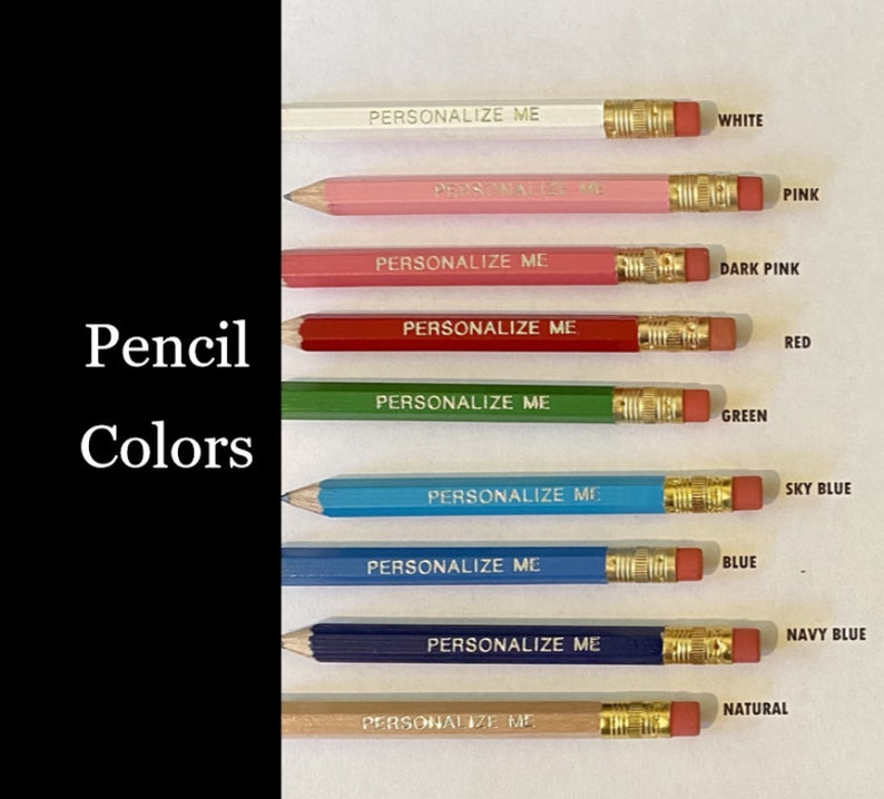 25 Bulk Custom Mini Golf Pencils Custom Golf Events Etsy