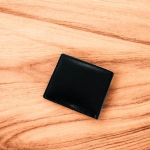 Cartera RFID plegable de cuero genuino, segura y duradera, con capacidad adicional, regalo para hombres, billetera minimalista/tarjetero artesanal.
