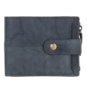 Cartera RFID plegable de cuero genuino, segura y duradera, con capacidad adicional, regalo para hombres, billetera minimalista/tarjetero artesanal.