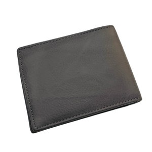 Herren Bi-Fold Geldbörse | Echtleder Geldbörse | Bargeldhalter | Handgefertigte minimalistische Geldbörse | RFID Geldbörse | Schlanke Leder Geldbörse