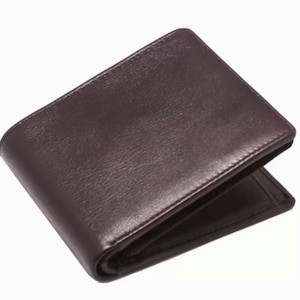 Herren Leder Brieftasche, Handgefertigte Bi-Fold Brieftasche, 3. Jahrestag Geschenk für Ihn, Jeden Tag Kartenhalter, Brieftasche für Freund Braune Farbe