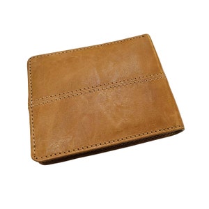 Cartera de cuero para hombre, regalo para aniversario, graduación, papá, novio, esposo, padre, billetera personalizada con grabado a mano.