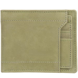 Cartera premium para hombre de cuero plegable RFID segura y duradera con capacidad adicional. Regalo para hombre. Cartera minimalista/tarjetero artesanal.