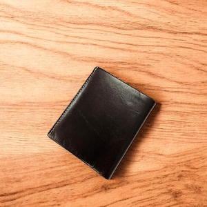 Cartera RFID plegable de cuero genuino, segura y duradera, con capacidad adicional, regalo para hombres, billetera minimalista/tarjetero artesanal.