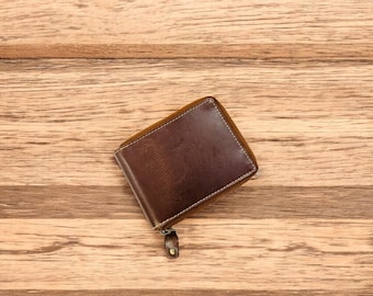 Mens Leather Bifold RFID Wallet Secure and Durable With Extra Capacity Gift for Men Minimalist Wallet| Handcrafted Cash Holder Brown