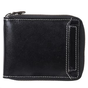 Cartera RFID plegable de cuero genuino premium, segura y duradera con capacidad adicional, regalo para hombres, billetera minimalista/tarjetero artesanal
